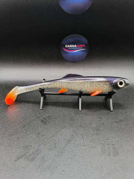 Carnashad 200 Bleu Roach, leurre souple shad 20 cm coloris bleu pour la pêche du brochet en eau claire ou légèrement teintée.