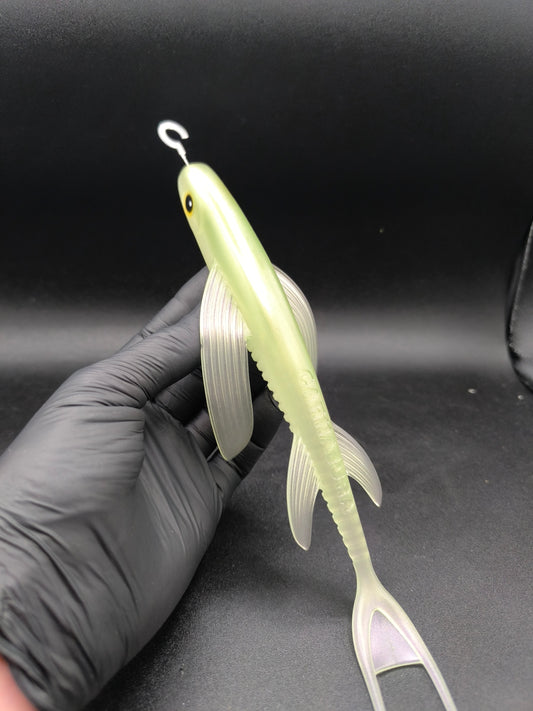 Carnawing 250 vert perle Carnajura leurre souple brochet