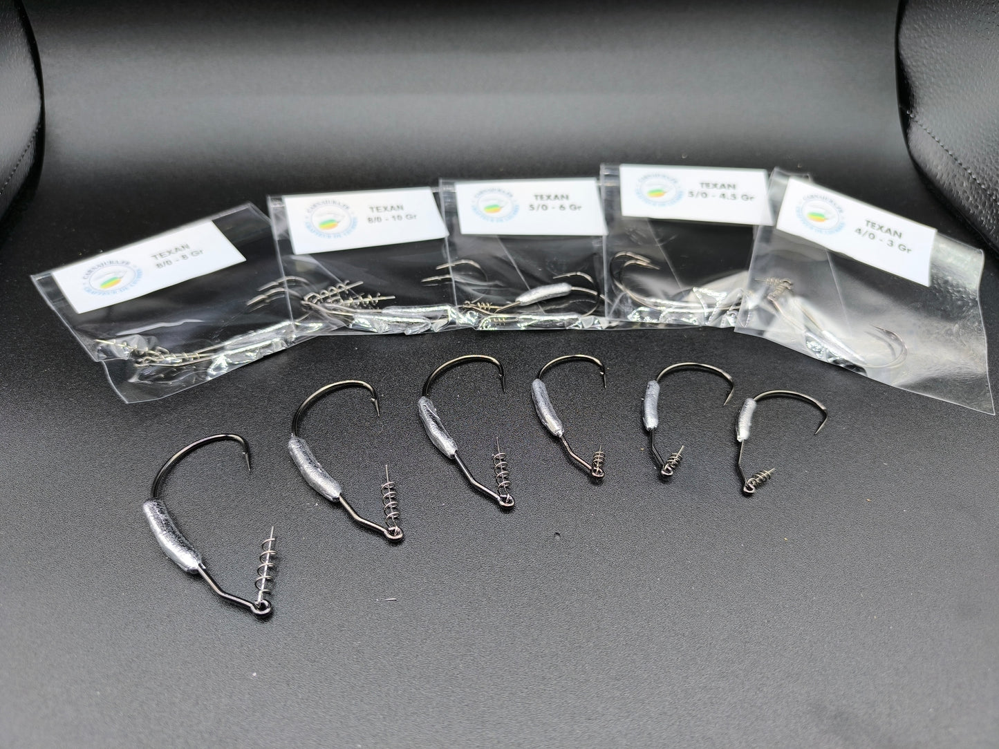 Hameçon texan plombé Drop Dead Weighted pour leurres souples, idéal pour les montages weedless et la pêche du brochet ou du sandre.