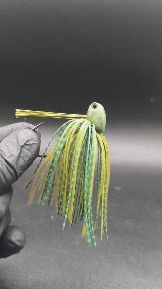Jig stand up Carnajura watermelon anti herbe 10g 14g hameçon Mustad leurre obstacles