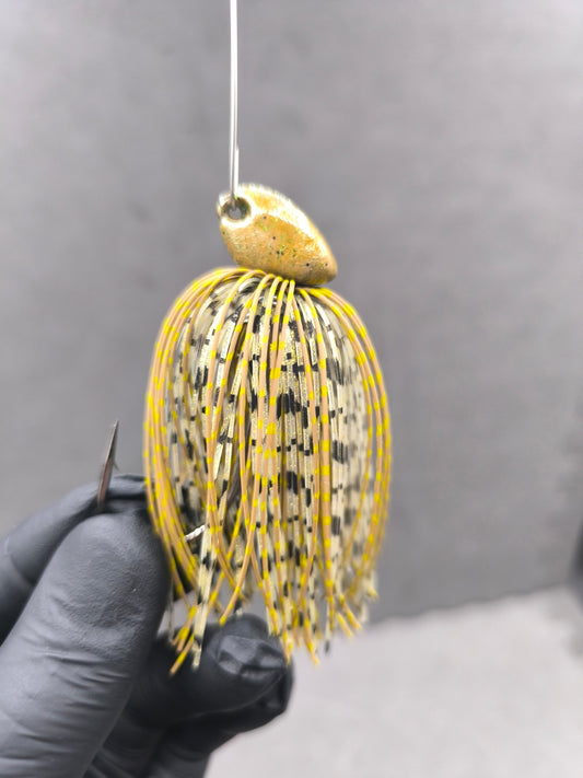 Rubber jig vertical sandre ProZander naturel Carnajura 21g 27g hameçon Mustad 5/0
