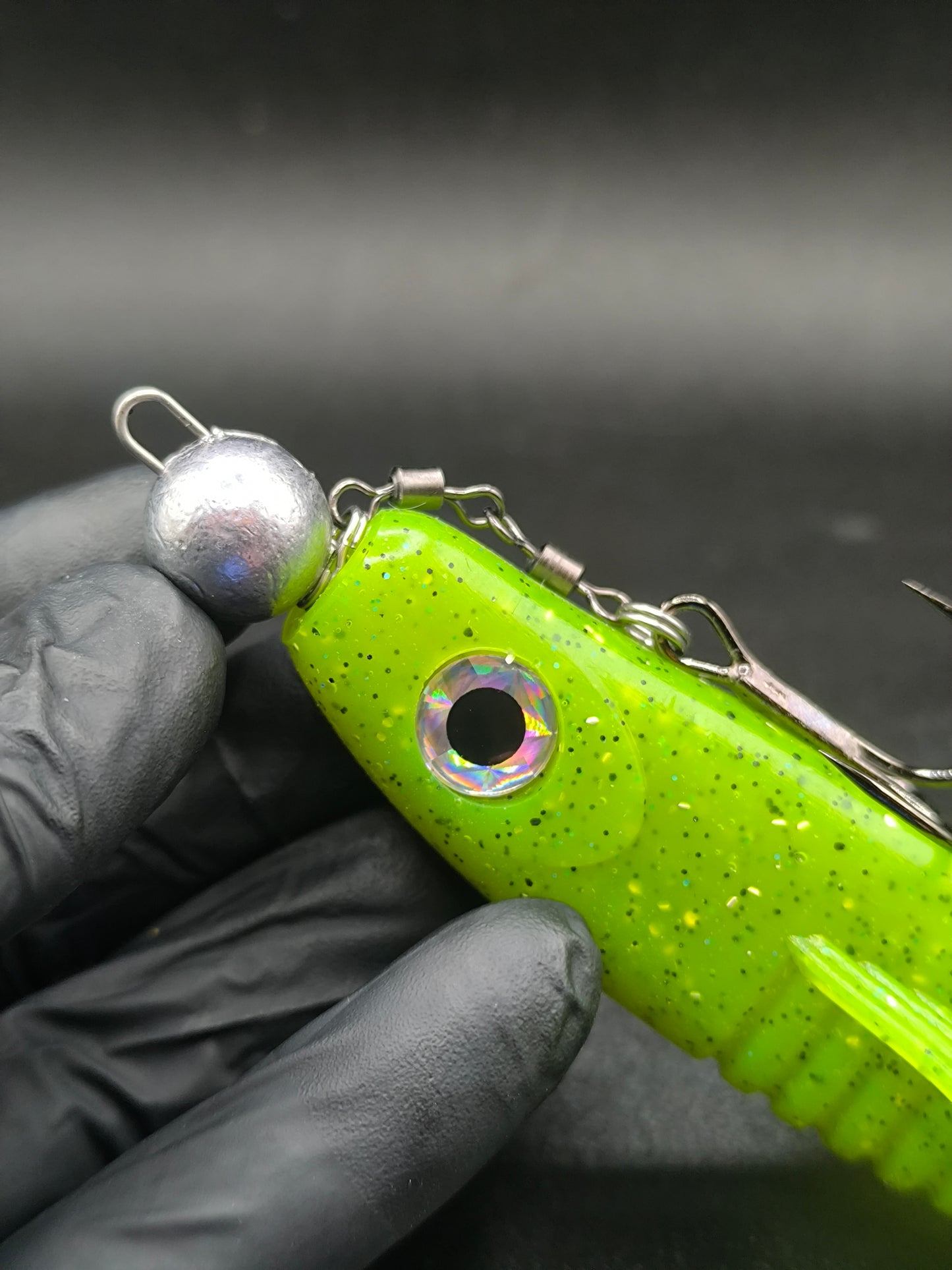 Vis leurre Carnajura droite pélagique pour montage de leurre souple en pêche verticale ou pélagique du sandre et du brochet.